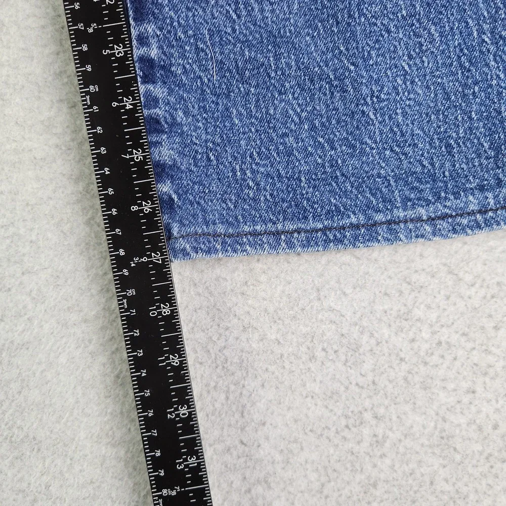 Wrangler Jeans Mens 38x30 Blue Denim Regular‎ Fit Workwear Western Straight Leg